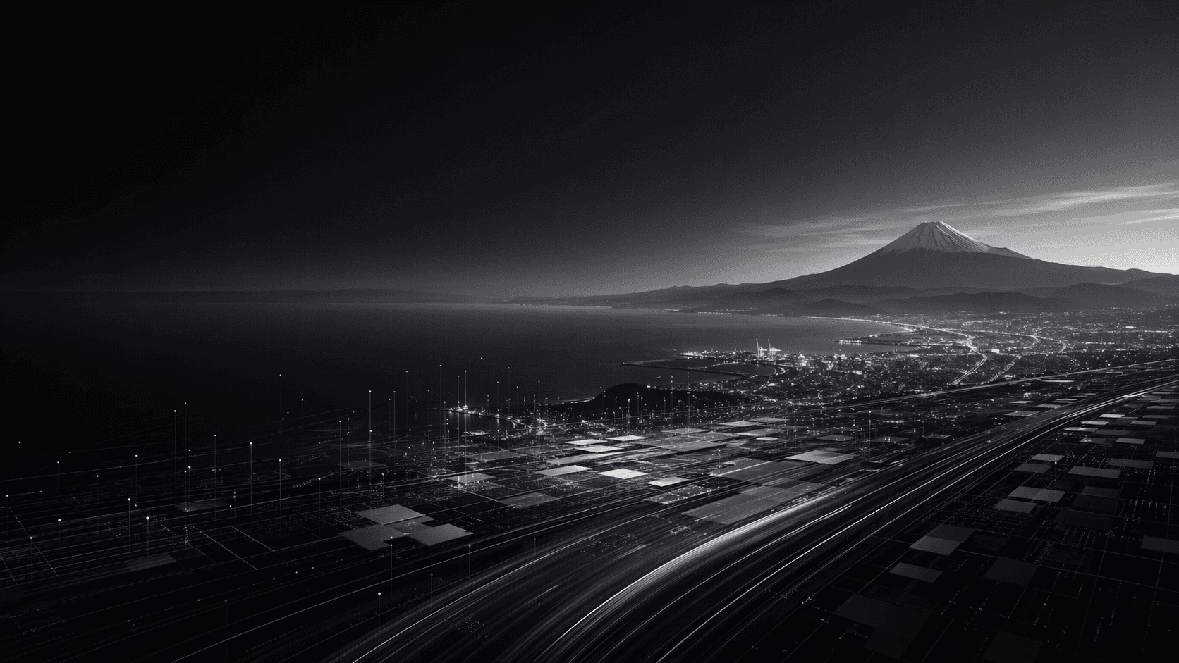 Abstract futuristic city-inspired background