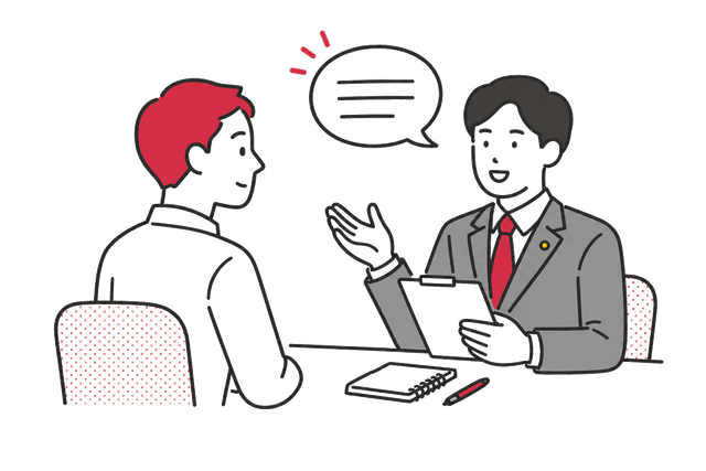 ヒアリングのイラスト